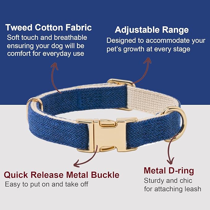 Soft Cotton Hemp Dog Collar - Image 2