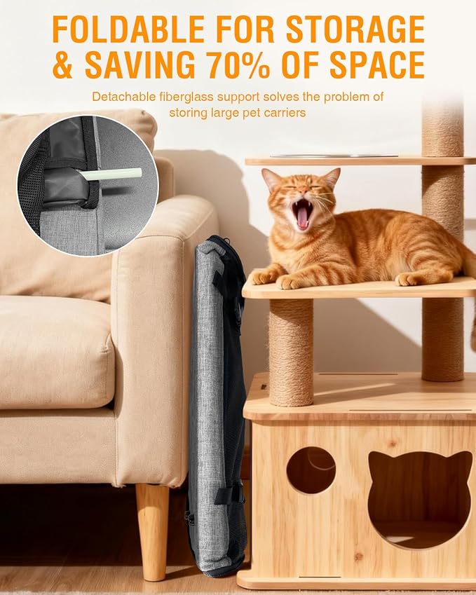 PETUX Large Pet Carrier for Large Cats ＆ Small Dogs - Image 7