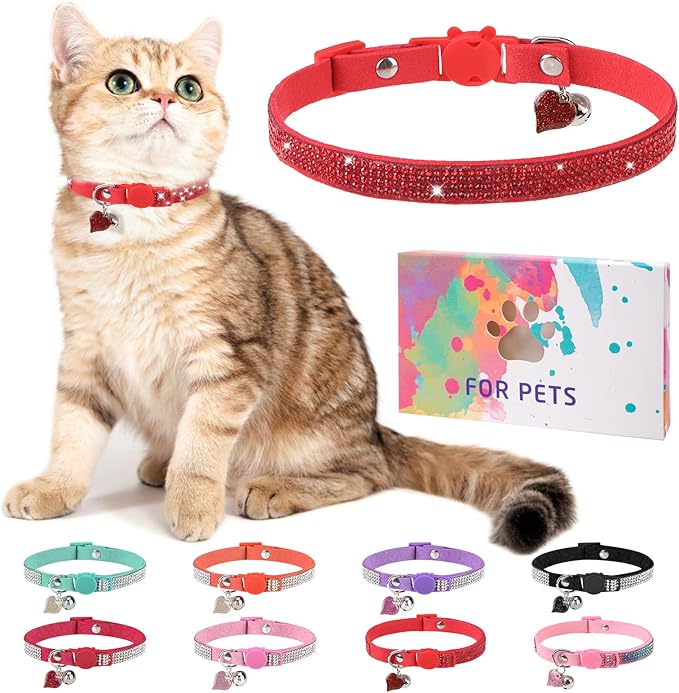 Rhinestone Cat Collar Breakaway by DILLYBUD
