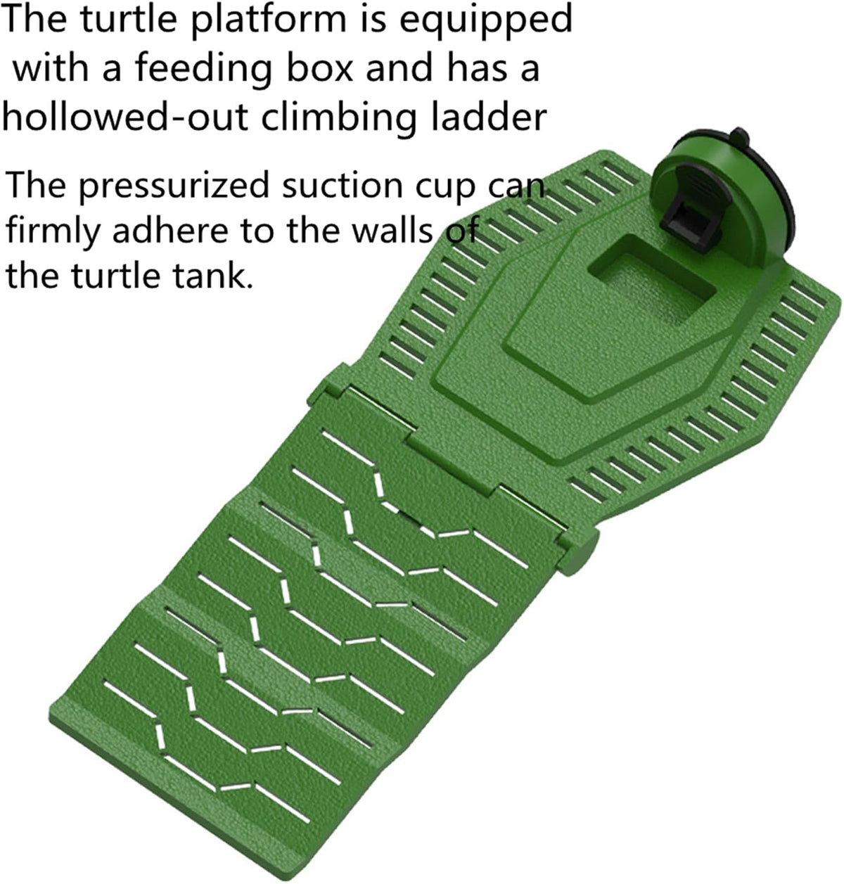 Turtle Resting Basking Platform, Turtle Climbing Ladder Ramp, Foldable Tortoise Resting Terrace for Frog Terrapin Reptile Amphibian Habitat Hideouts Floating Tank Décor (Large)