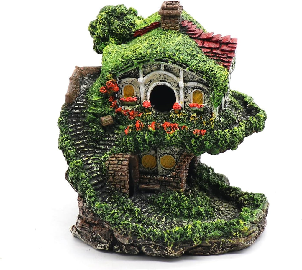 relaqcc Aquarium Decor Hideaway Cave, Betta Fish Tank House Accessories