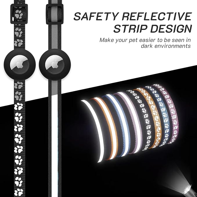 2 Pack Airtag Cat Collar Breakaway - Image 4