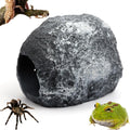 DQITJ Small Reptile Cave Magnetic Design for Easy Viewing Hideout Decoration for Spider Hermit Crab Gecko Corn Snake