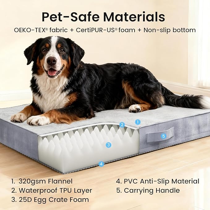 OhGeni Orthopedic Waterproof Dog Bed - Image 9
