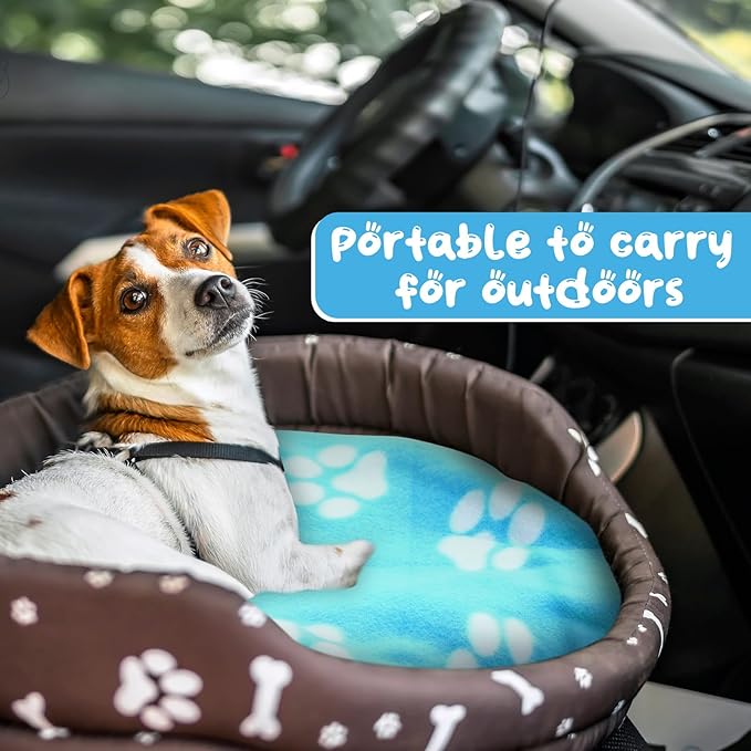 Eccliy 20 Pcs Puppy Blanket Pet Soft Fleece Dog Blankets Warm Felt Throw Sleep - Image 7