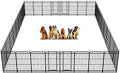 Heavy Duty Dog Playpen: 32 Steel Panels 47" Height, Square Steel Pipe by Committedtobetterpetlife