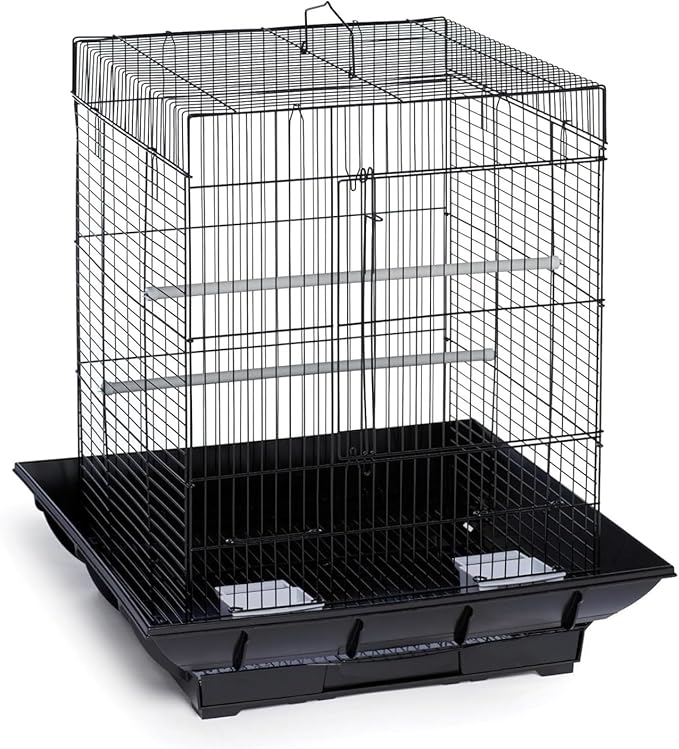 Metal Bird Cage 24 Inch High, Parrot Cage by Hipicute