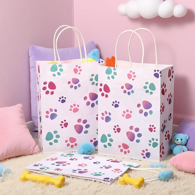 Blulu 20 Pcs Puppy Dog Paw Gift Bags - Image 4