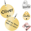Ultra Joys Cat ID Tag Personalized Pet Tags, Durable Stainless Steel Small Pet by UltraJoys