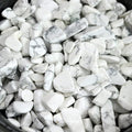 Howlite Aquarium Gravel Rocks Natural Tumbled Healing Crystal Chips Bulk by YATOJUZI