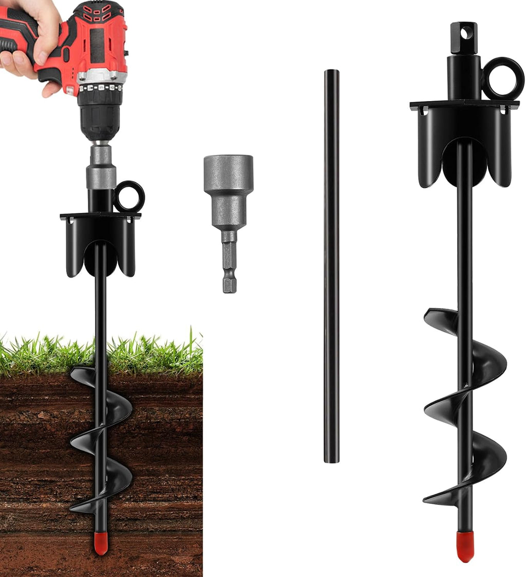 Dog Tie Out Cable&Stake,30FT Dog Leads for Yard,Heavy Duty Ground Anchor
