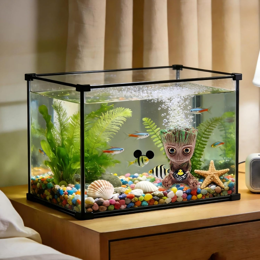 Aquarium Human-Tree Air Bubble Stone Decor with Air Stones