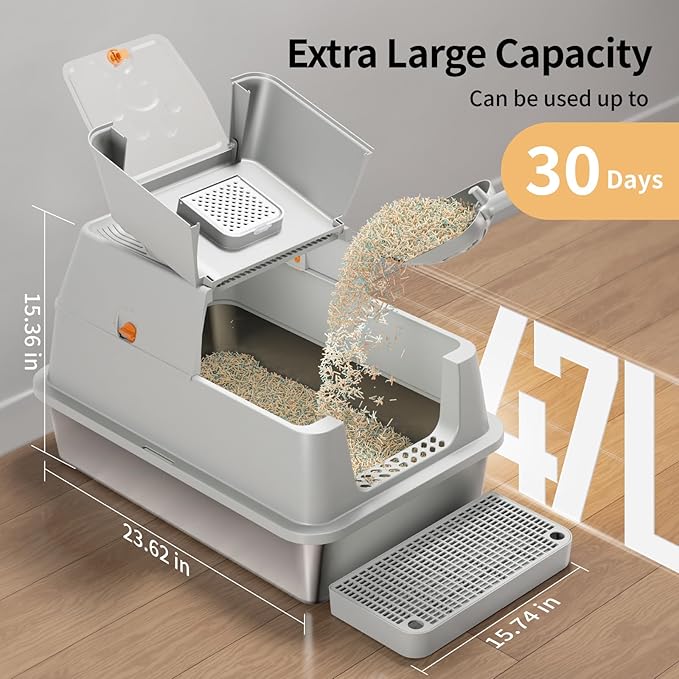 Stainless Steel Cat Litter Box - Image 4