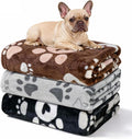 Premium Dog Blankets for Small Dogs & Cat Flannel Blanket Washable, Soft Pet by Gowyeg