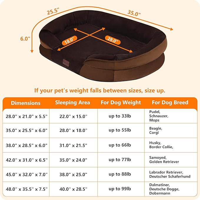 Dwanton Orthopedic Dog Bed for Medium Dogs - Image 4