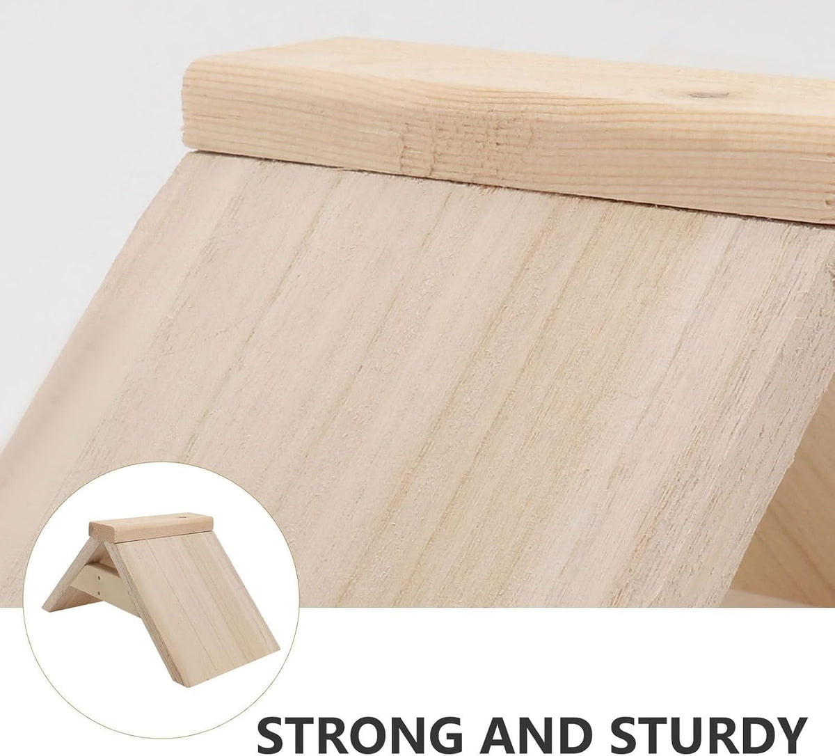 POPETPOP Dove Rest Stand : 2Pcs Wooden Pigeon Perch Bird Perch Stand for Pigeons Doves Parrots - Easy to Install, 8.65X4.72X4.72in