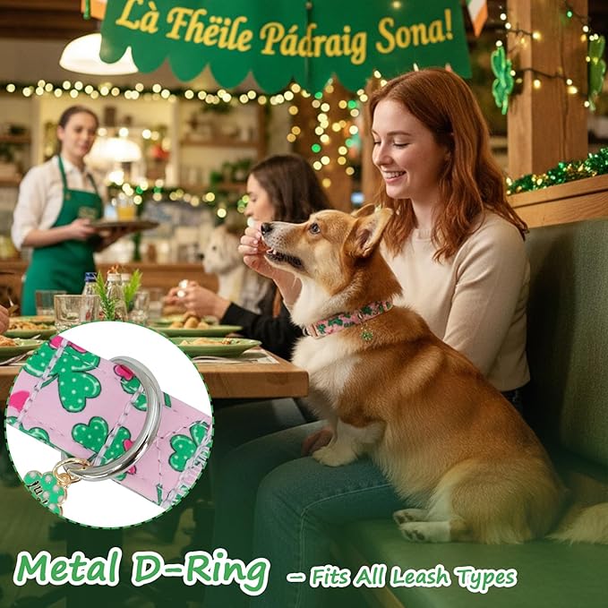 St. Patrick's Day Dog Collar, Adjustable Spring Cotton Collars Gifts - Image 6