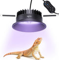 UVB UVA Light for Reptiles, Reptile LED Light Fixture with Timer & Dimming