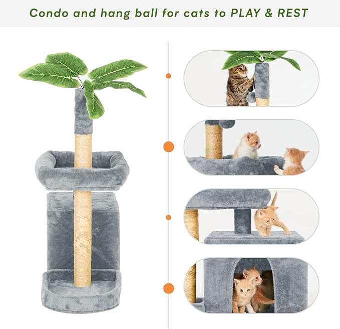 31.5in Multi-Level Cat Tower - Image 5