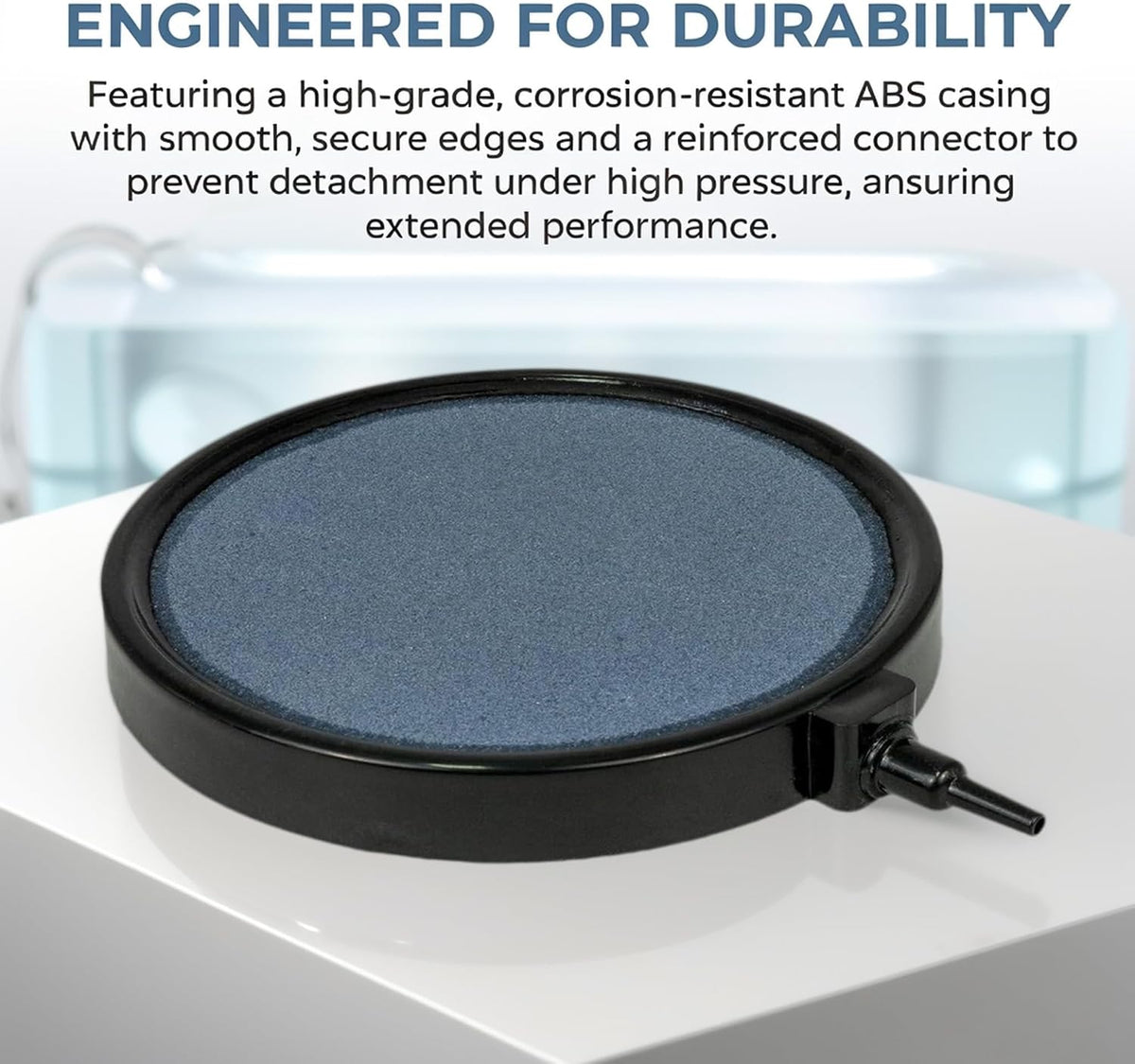 Fully Encapsulated Pond Air Stone Disc, 100mm Heavy Duty Diffuser