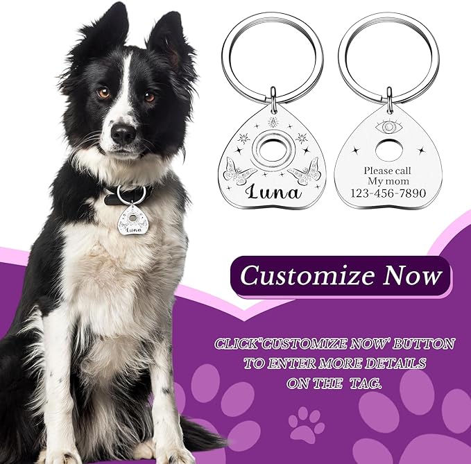 Goth Cat Tags Personalized Halloween Gifts - Image 3