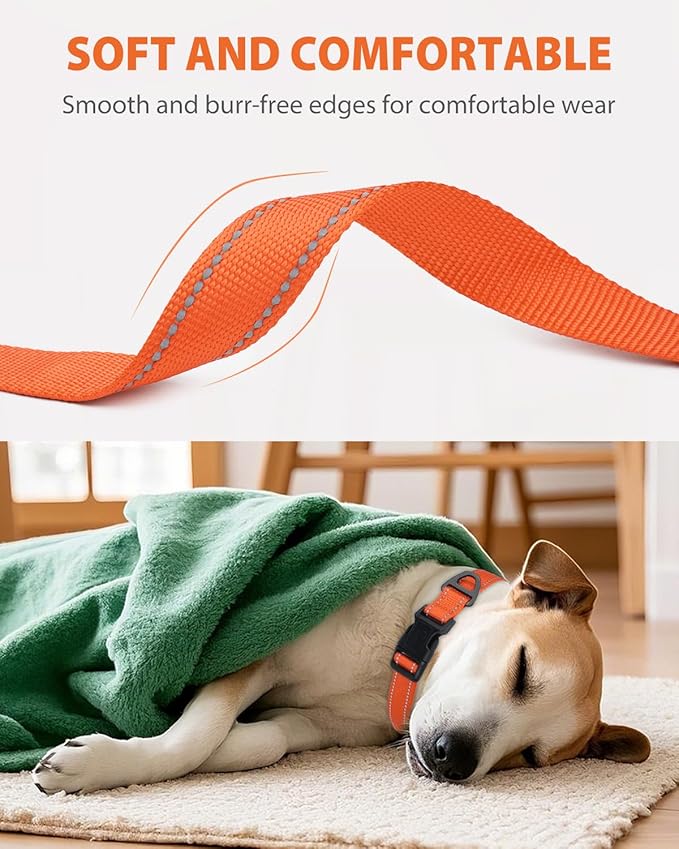 Joytale Large Dog Collar, Reflective and Adjustable Nylon Pet Collar - Image 3