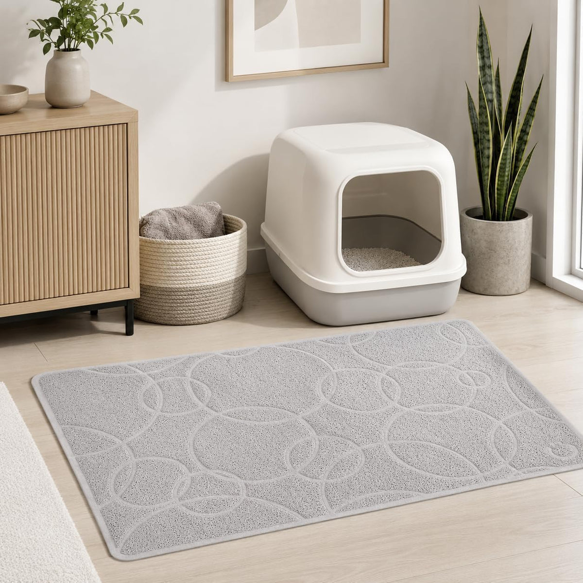 Ubbi Cat Litter Mat, Gray