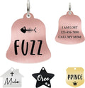 Ultra Joys Cat ID Tag Personalized Pet Tags, Durable Stainless Steel Small Pet by UltraJoys