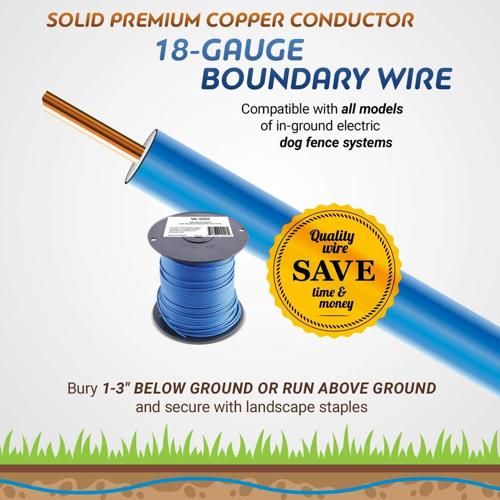 Educator E-Collar 18 AWG E-Fence Boundary Wire, 1000 ft