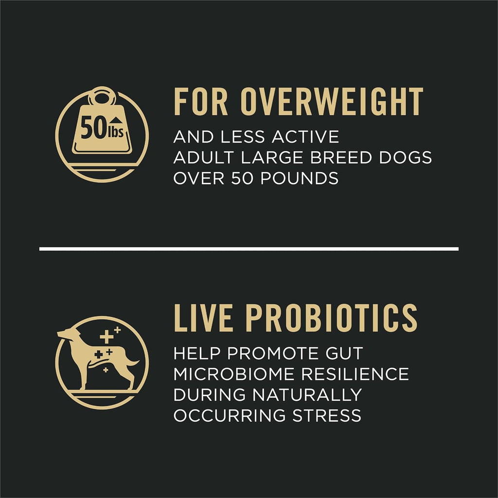 Purina Pro Plan Weight Management Large Breed Dog Food, Chicken, 34 lb Bag
