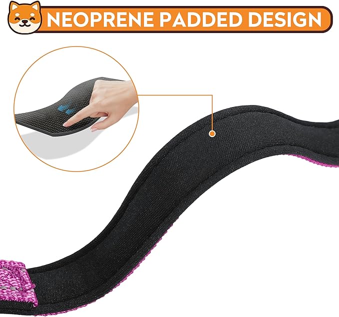 Reflective Dog Collar, Adjustable Soft Neoprene Padded Nylon Pet Collars - Image 4