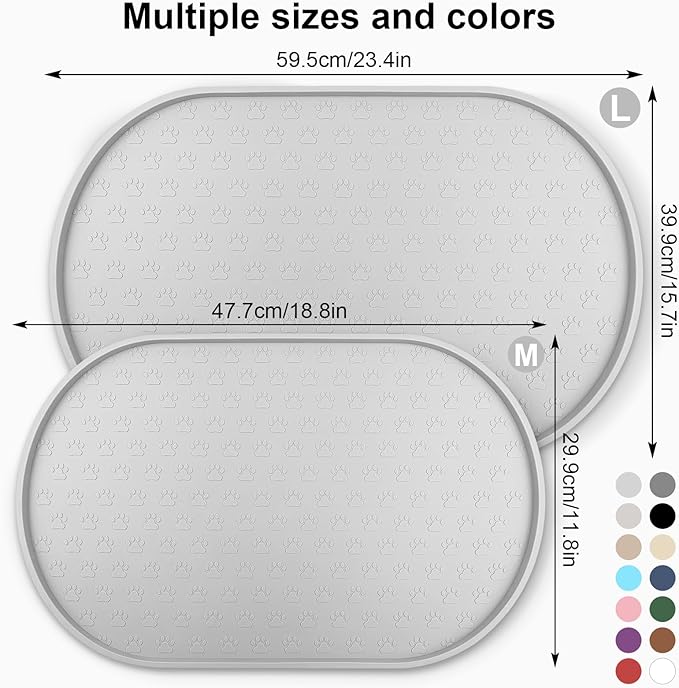 KPWACD Dog Food Mat Anti-Slip Bowl Mats - Image 2