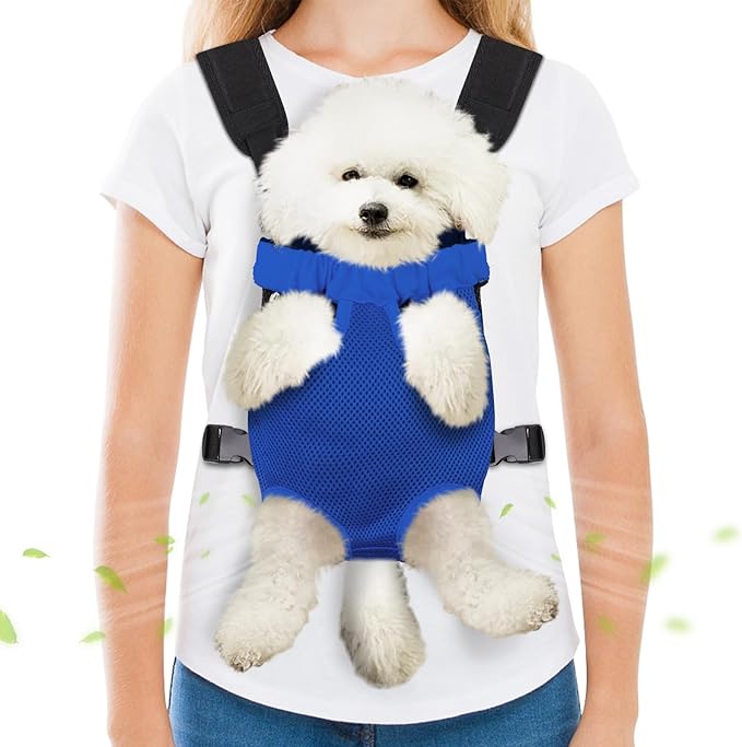 Pet Carrier Backpack, Hands-Free Adjustable Dog Front Carrier Legs Out & by Hpetppy