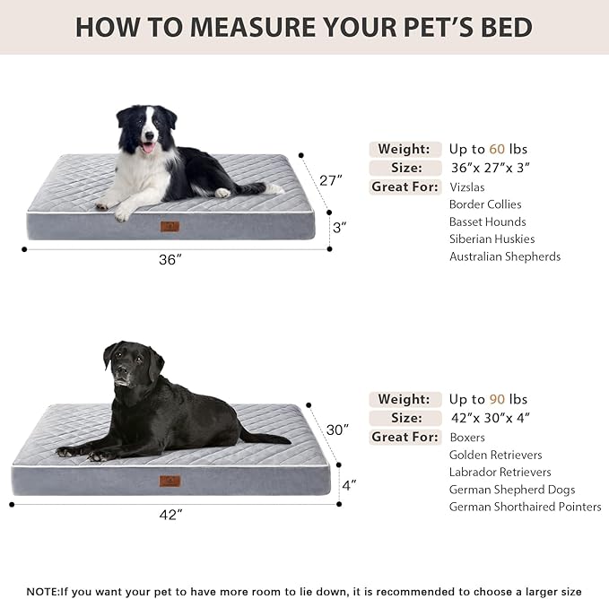WNPETHOME Orthopedic XL Dog Beds Large Sized Dog, Waterproof Extra Large Dogs - Image 5