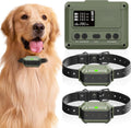 Wireless Dog Fence System, Precision Radar Electric Fence for Dogs, Portable Adjustable Dog Wireless Fence, IPX7 Waterproof Dog Collar, for Medium Large Dogs 15lb-110lb (for 2 Dogs)