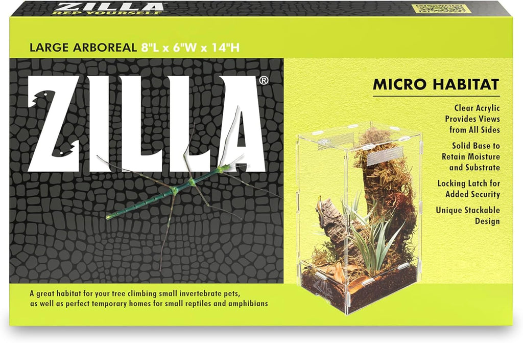 Zilla Micro Habitat Terrarium, Isopod Enclosure, Large