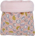 Handmade Sleeping Bag Pouch Hideout Cave for Hedgehog Guinea Pig Hamster Rat Ferret Hamster Squirrel and Other Small Animal Beds (Pink)