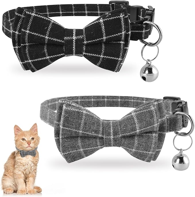 Jeffdad 2Pcs Cat Collar Breakaway, Cat Collar by Jeffdad