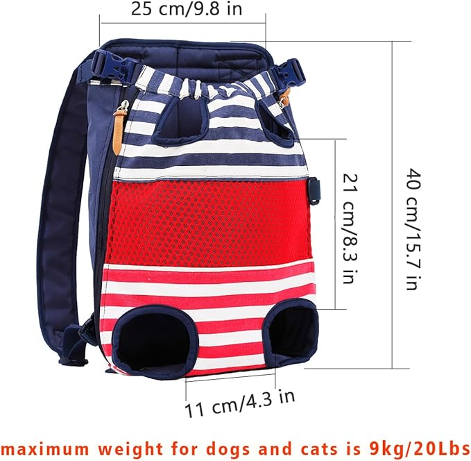 Lifeunion Legs Out Dog Carrier Backpack Hands-Free Adjustable Pet Travel Carrier - Image 2
