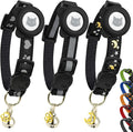 Cat Collar with AirTag Holders, Reflective Breakaway Safety Collars, Bells and by BemixPets