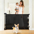Retractable Baby and Dog Gate 55 Inch Wide 33 Inch Tall Black