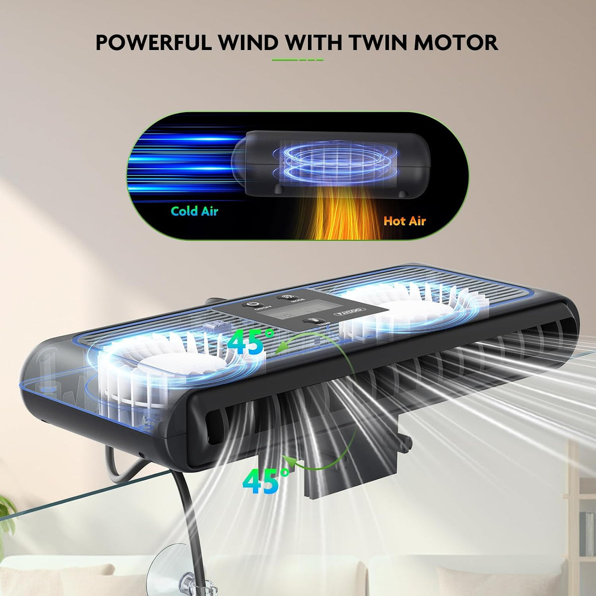 PAIZOO Aquarium Chiller Fan, Auto Temp Control Water Cooler with Temp Probe