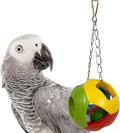 SIMENA Parrot Ball Toy with Bell, Cage Hanging Accessories by SIMENA