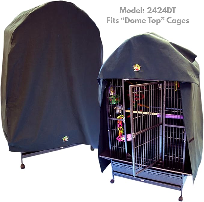 Cozzzy Covers Model 2424 DT Universal Cage Cover 40" L Poly-Cotton Black - Image 2