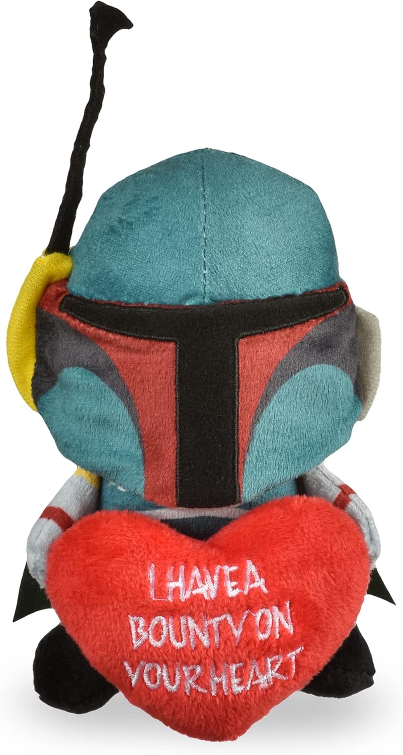 STAR WARS for Pets ValentInche Boba Fett Bounty Heart Dog Toy, 9 Inch