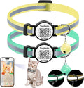 Smart QR Code Cat Collar 2-Pack, Breakaway Reflective Collar by Taghelp