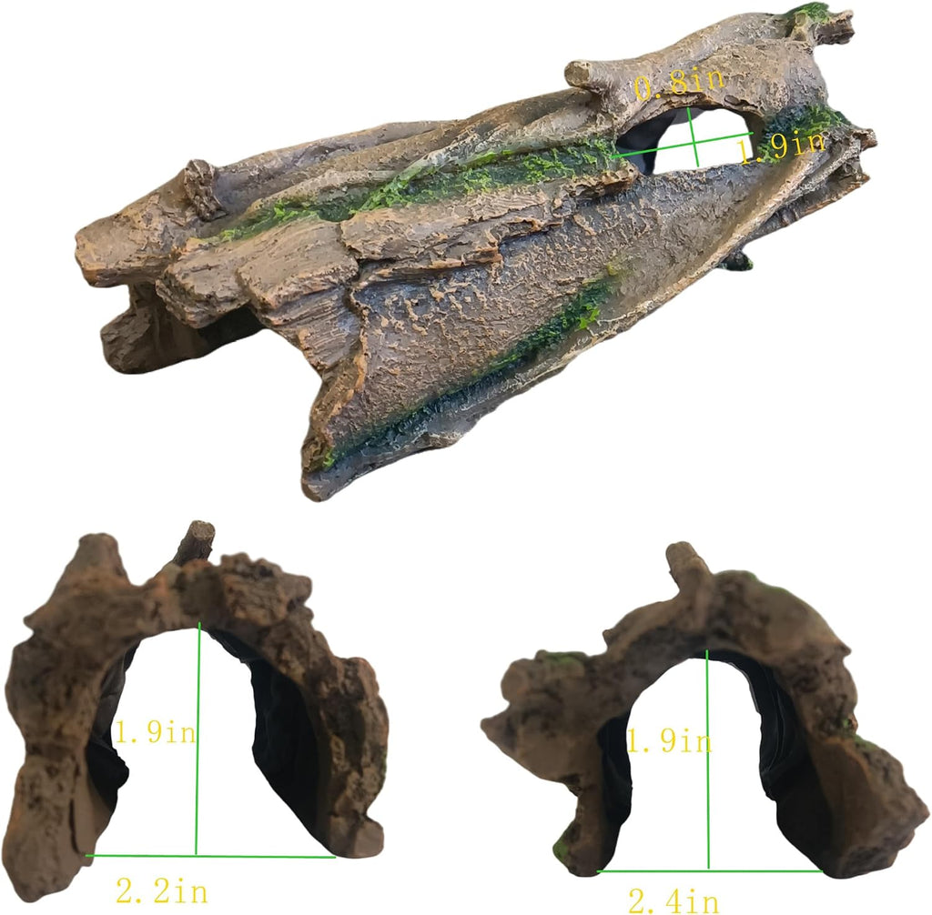 Nature-Inspired Hideout:The Best Bark-Texture Hide for Reptile or Fish