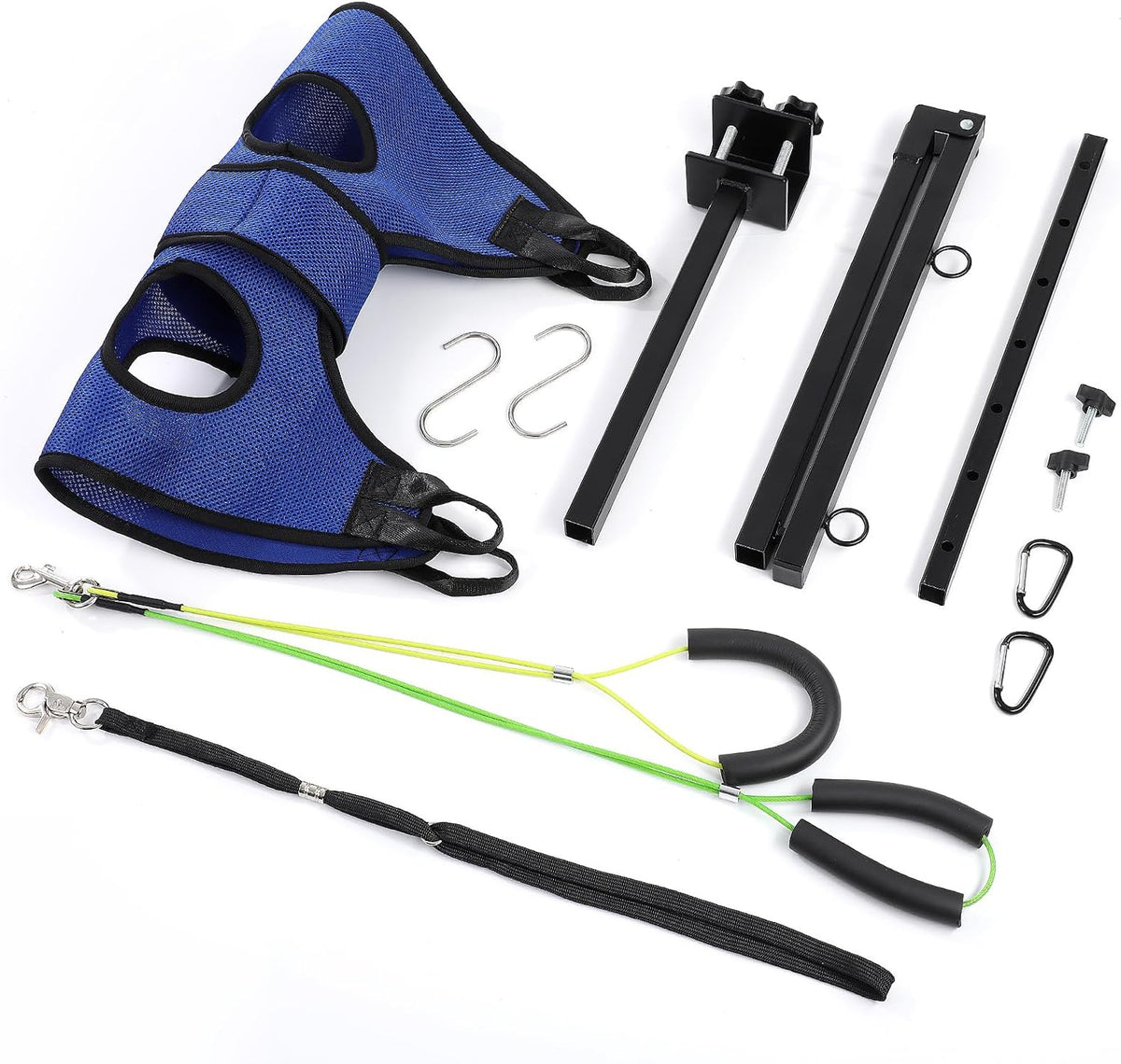 Dog Grooming Arm with Hammock, Adjustable 27-37", Dual Clamp
