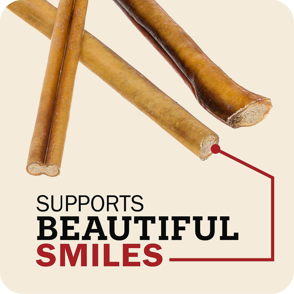 Redbarn 5"-8" Bully Sticks 100% Natural, Long Lasting, Rawhide Free, 8 oz