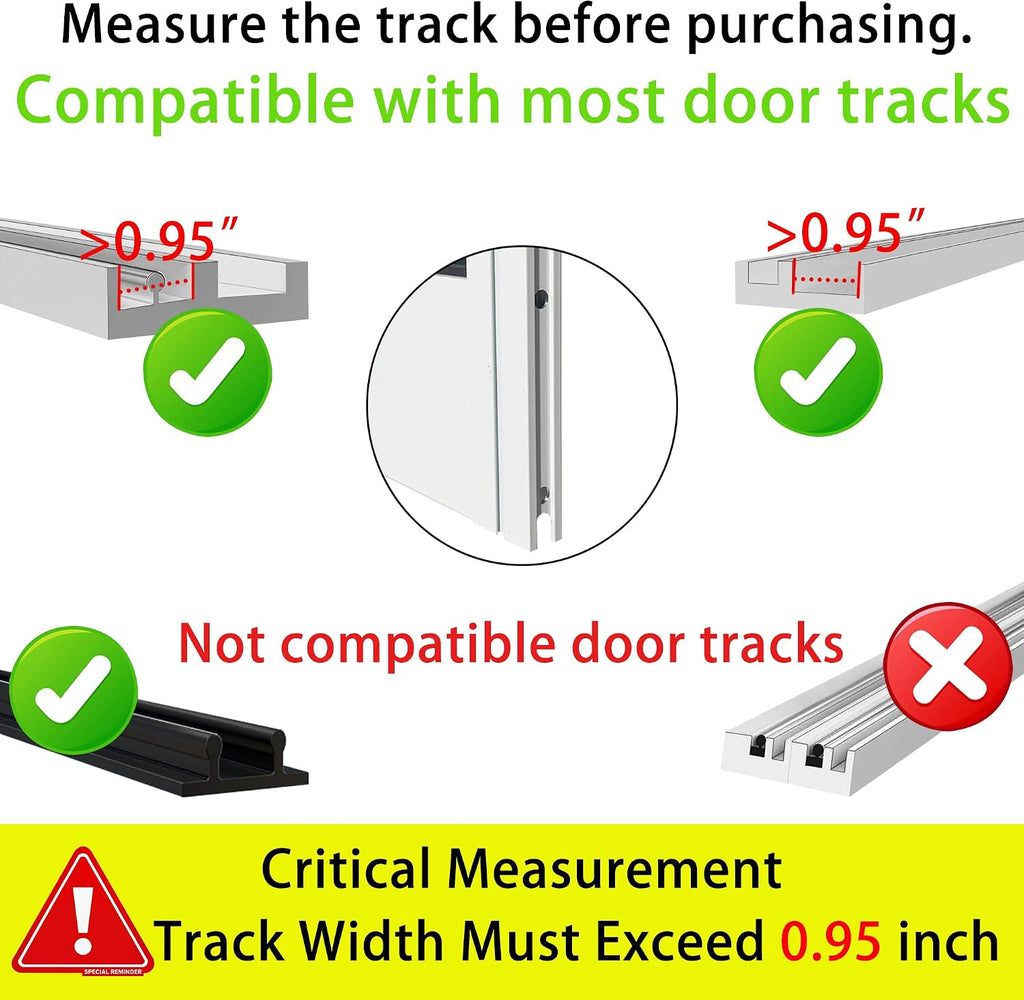 XL Dog Door for Sliding Glass Doors,91.73"-97.64" Adjustable Height